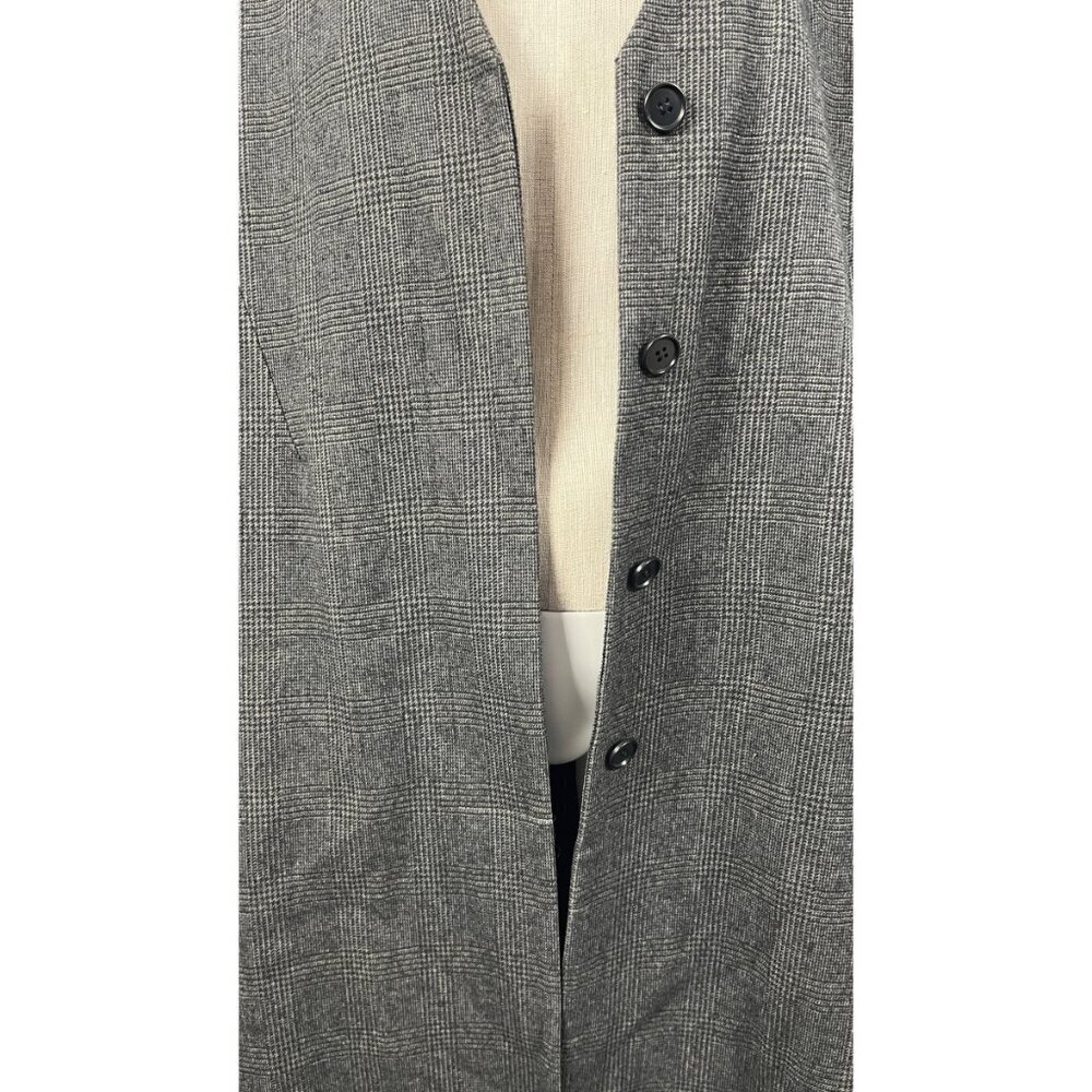 YUNE HO LONG HOUNDSTOOTH COAT - Picture 4 of 9
